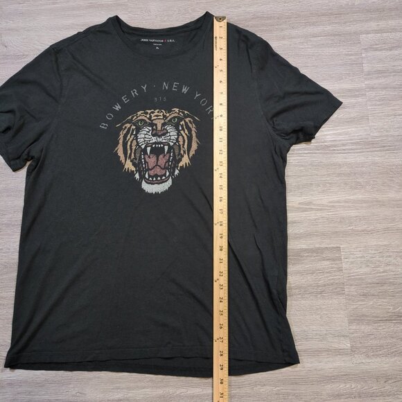 John Varvatos Star USA Men's XL Bowery New York Tiger Graphic T Shirt Black - Picture 8 of 8